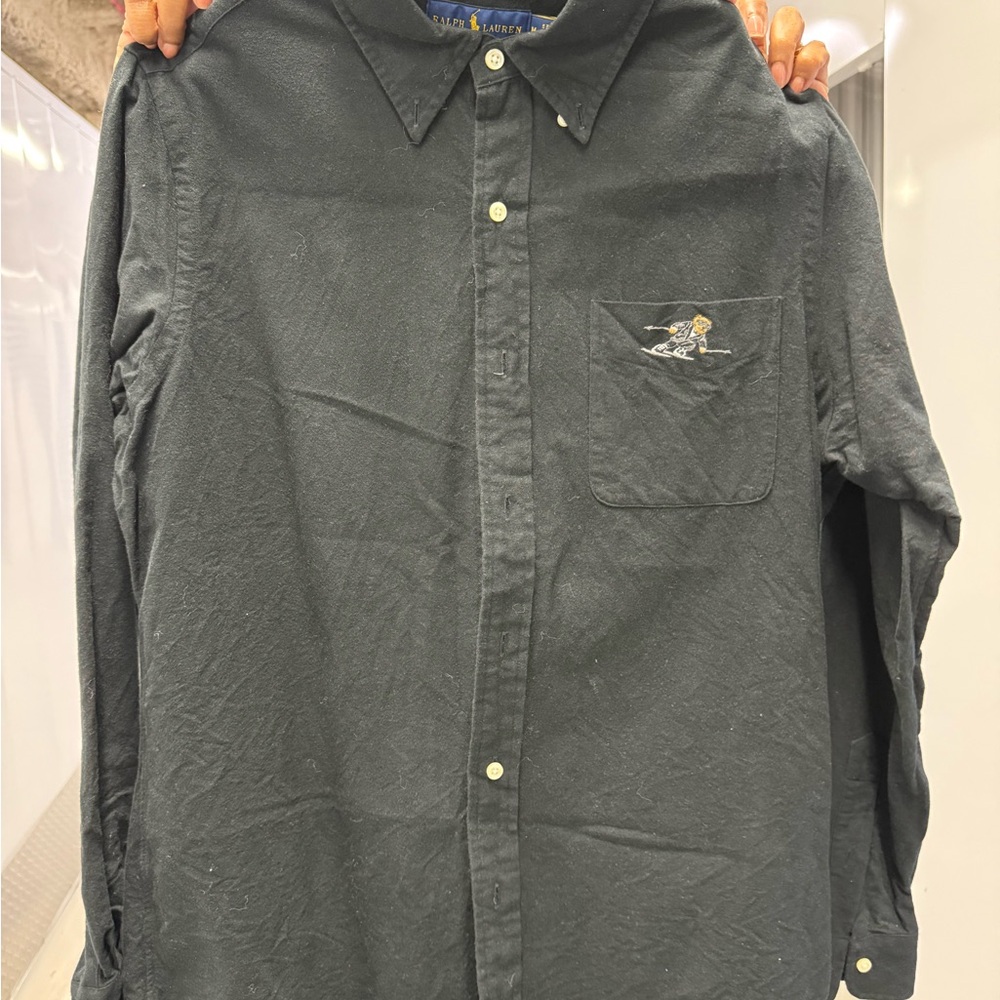 Polo by Ralph Lauren Dark Gray Casual Button Down Shirt